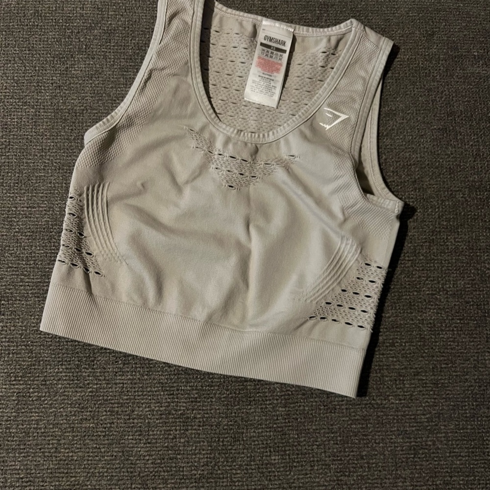 Gymshark Women's Grey Seamless Crop Top